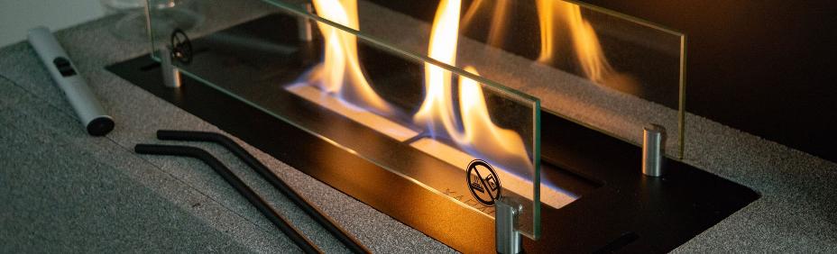 bio-ethanol brander ingebouwd