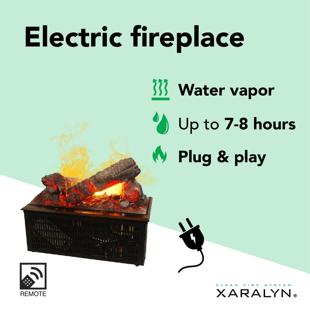 Elin tv-meubel met elektrische haard