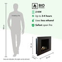 Goya bio-ethanol wandhaard specificaties