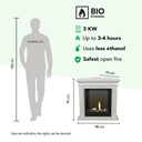 Cadiz Corner bio-ethanol specificaties haard