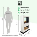 Lasize verrijdbare elektrische tunnelhaard - roomdivider specificaties