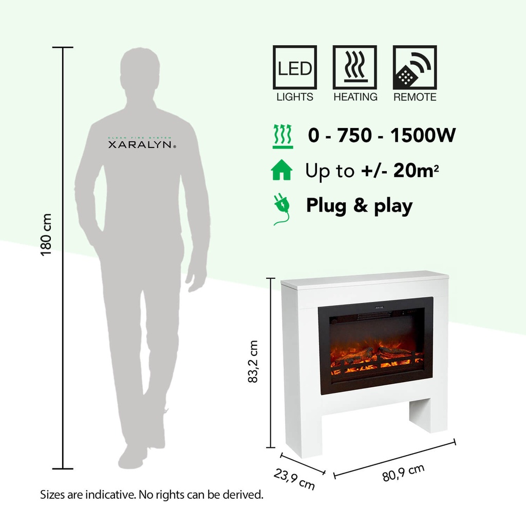 Bolea elektrische haard specificaties