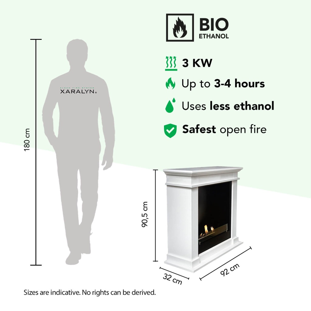 Tuniz bio-ethanol haard specificaties