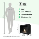 Riano bio-ethanol inbouwhaard specificaties