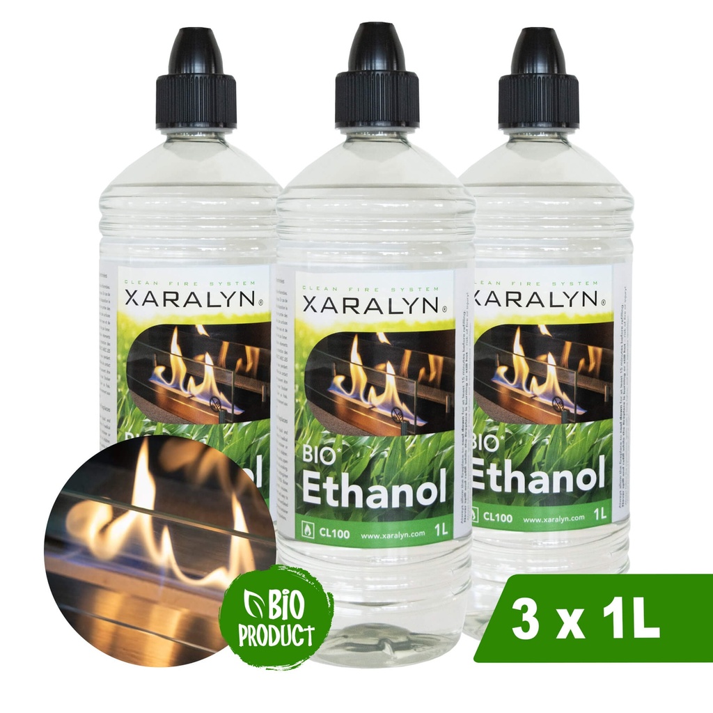 Bioethanol CL100 (3 x 1 Liter)