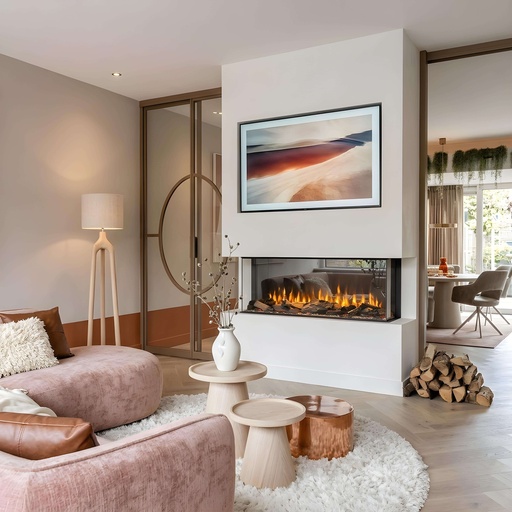 Fogo Forest mur TV cheminée encastrable