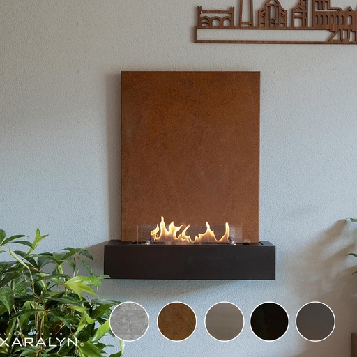 Quero bioethanol wall fireplace