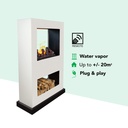 Lasize verrijdbare elektrische tunnelhaard - roomdivider