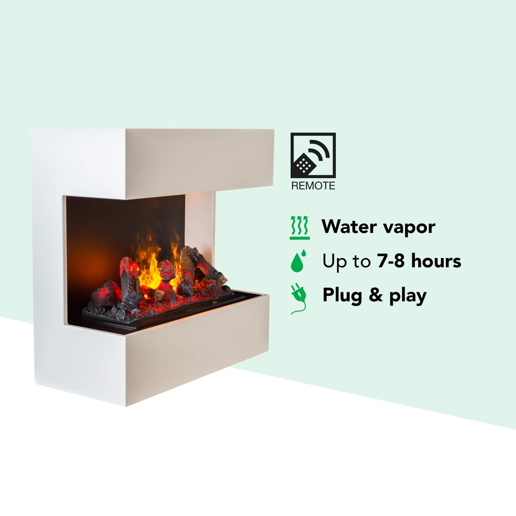 Lucca elektrische wandhaard