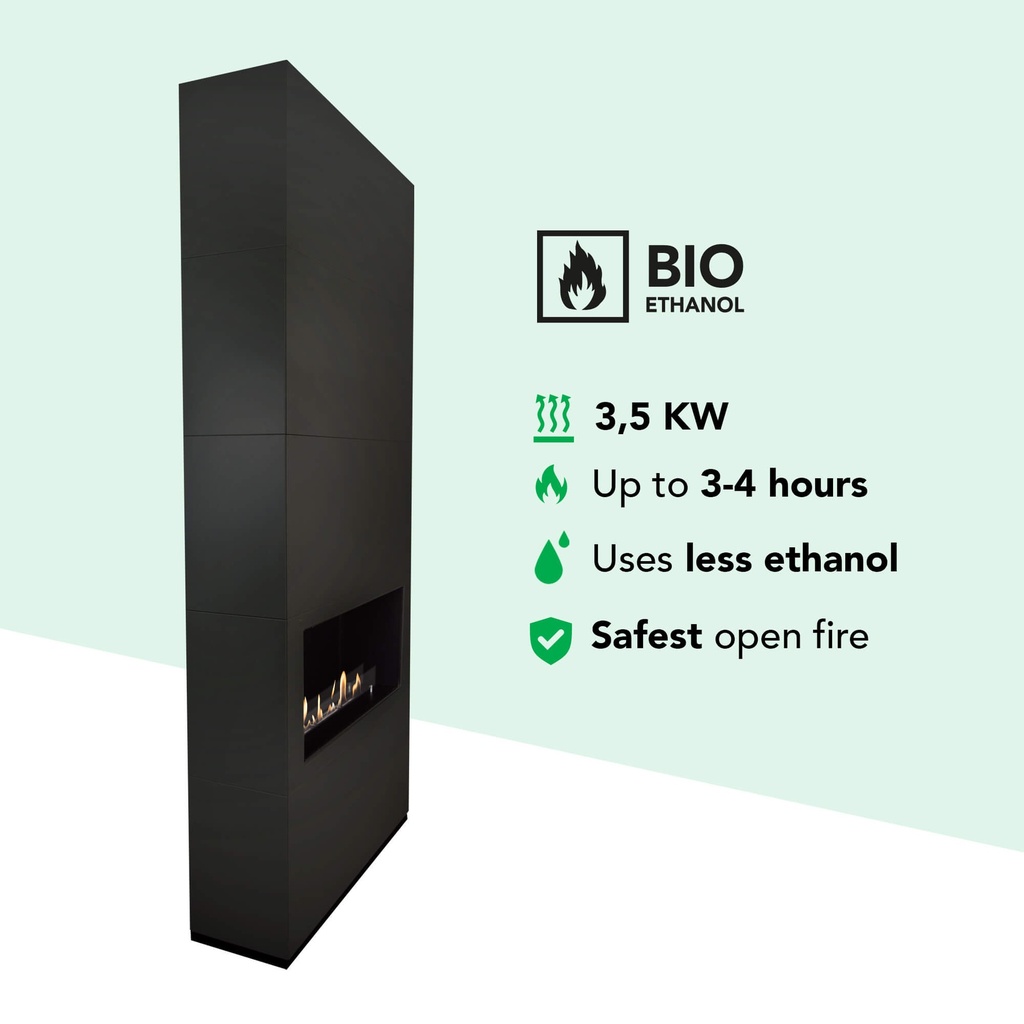 Ambiance bio-ethanol haard