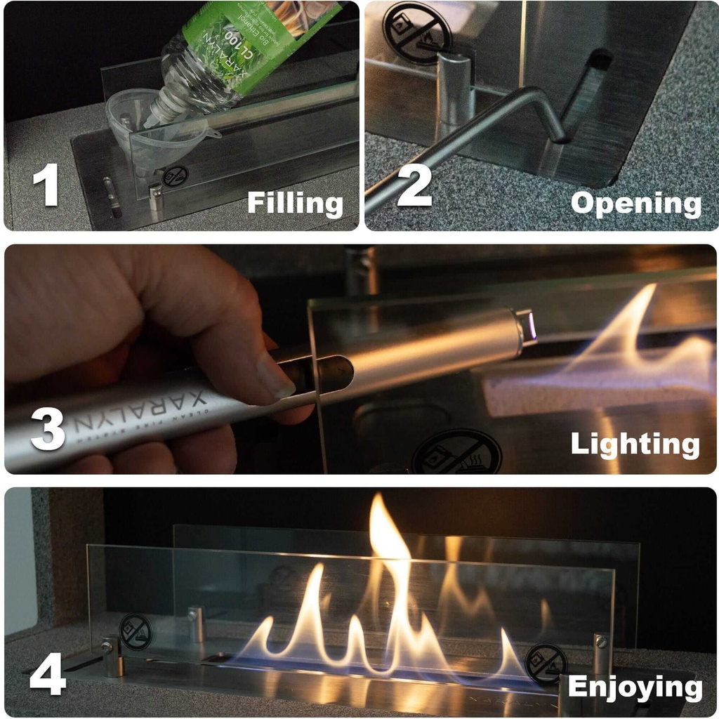 Milano bio-ethanol tunnelhaard