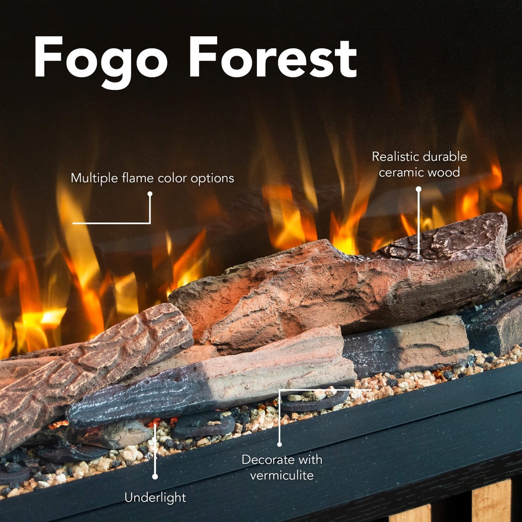 Fogo Forest cinewall inbouwhaard