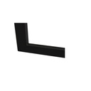 Afwerklijst voor inbouwunit