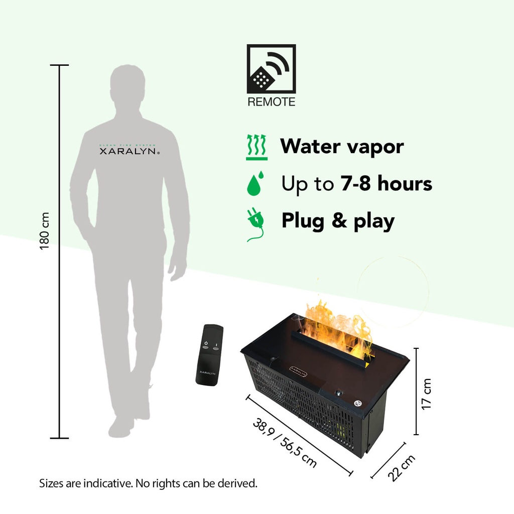 Opti-Myst Cassette 400/600 inclusief houtset specificaties