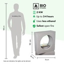 Milano bio-ethanol tunnelhaard specificaties