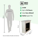 Cadiz bio-ethanol haard specificaties