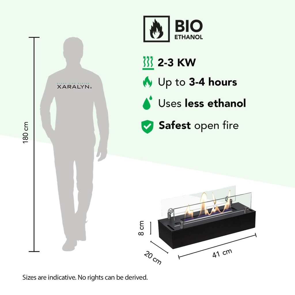 Bio-ethanol brander M specificaties