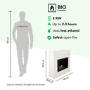 Adra bio-ethanol haard specificaties