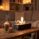 Woody bioethanol table fireplace