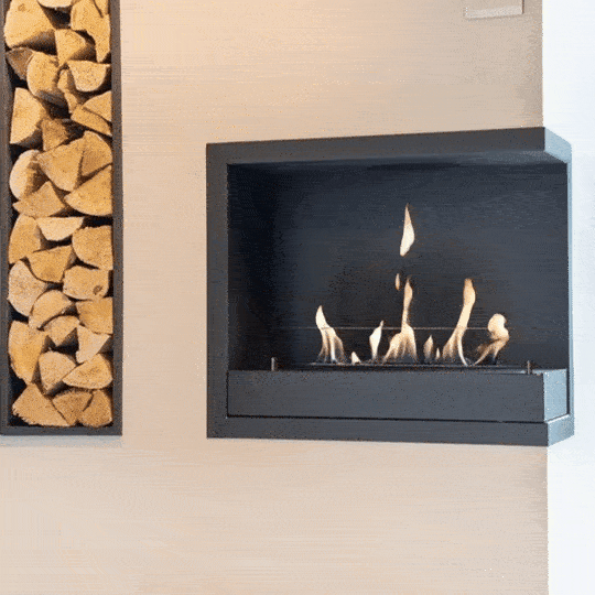 [Inbouw unit L FP 2S + 5820B] Inbouwunit L bio-ethanol hoekhaard