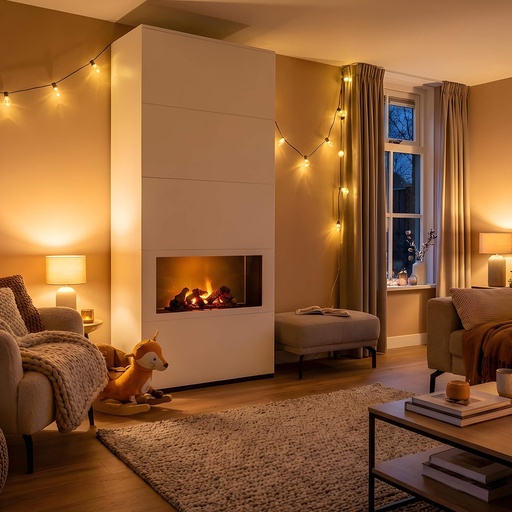 Ambiance electric tunnel fireplace  - roomdivider